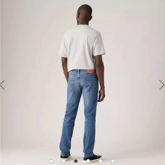 Levi's 511 Modern Slim Distressed 100% Cotton Denim Jeans Size 38 Measures 36 - Picture 14 of 15